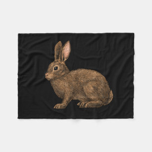 Rabbit 2 fleece blanket