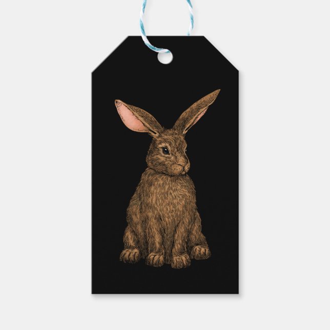 Rabbit 3 gift tags (Front)