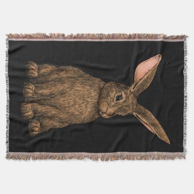 Rabbit 3 throw blanket (Front)
