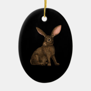 Rabbit 4 ceramic ornament