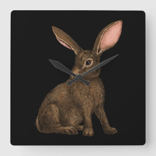 Rabbit 4 square wall clock