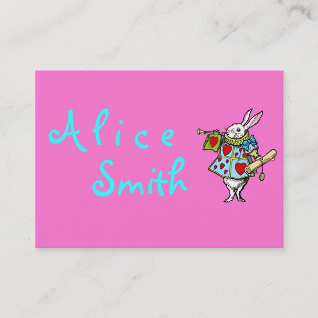 Rabbit Alice in Wonderland ~ Business Cards (Front)