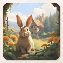 Rabbit Amongst The Marigolds