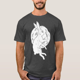 Rabbit an the Moon Astronaut Astral Cosmic Design  T-Shirt