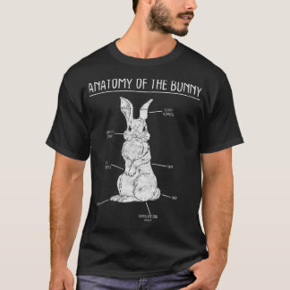 Rabbit Anatomy Bunny Lover Animal Pet Owner Gift T T-Shirt