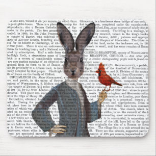 Rabbit and Bird 2 Mouse Pad