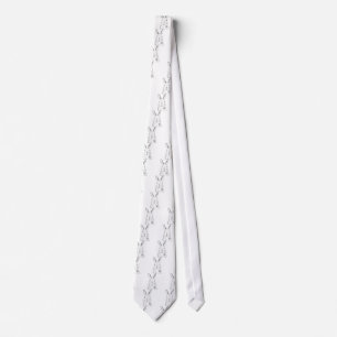 Rabbit and other designs tie