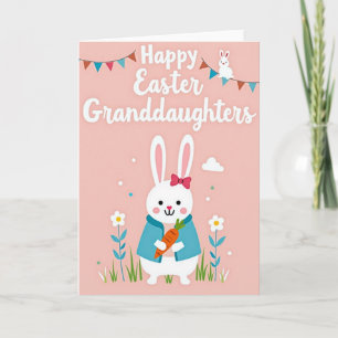 Rabbit And Polka Dots Card