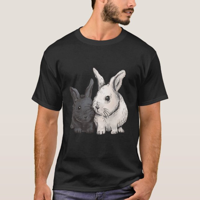 Rabbit animal animal print rabbit children T-Shirt (Front)