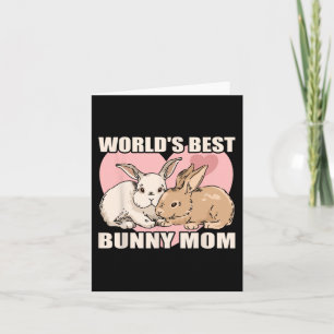 Rabbit Animal Bunny Mum Bunny Happy Easter Day Out Card