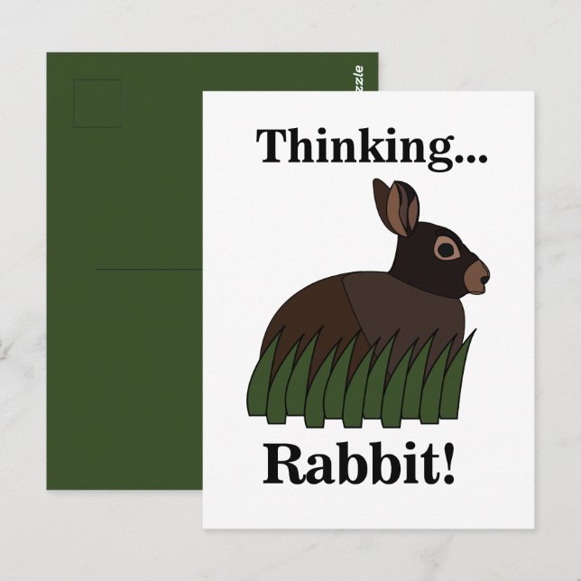 Rabbit Animal Cute Bunny Postcard (Front/Back)