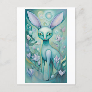 rabbit - animals for loving postcard