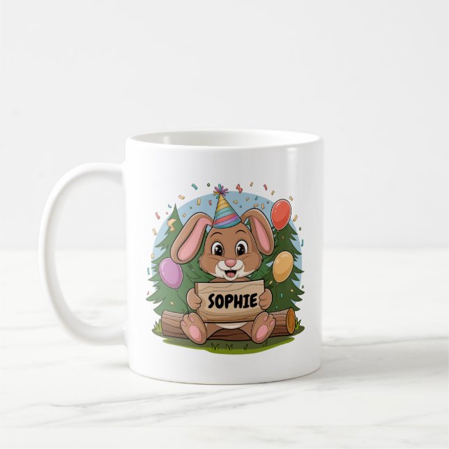 Rabbit Anniversary Coffee Mug (Left)