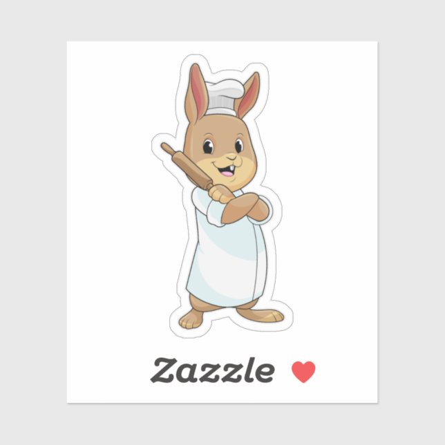 Rabbit as Baker with Rolling pin (Sheet)