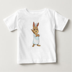 Rabbit as Baker with Rolling pin Baby T-Shirt