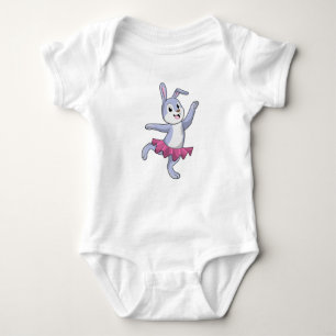 Rabbit as Ballerina at Ballet Baby Bodysuit