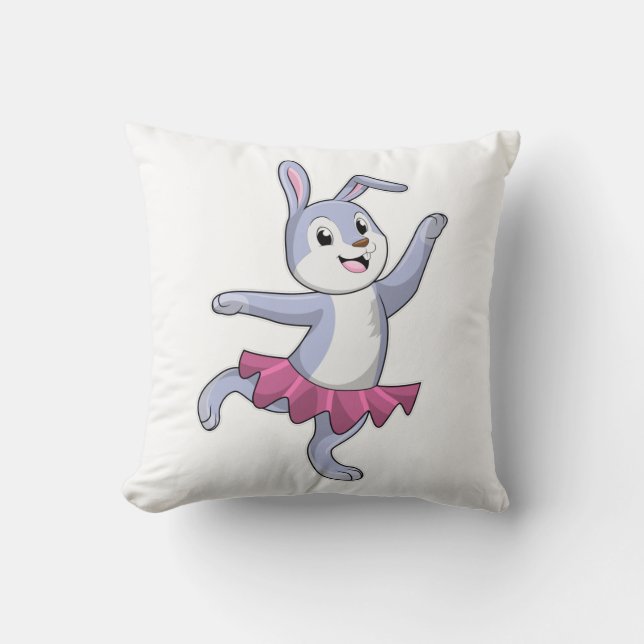 Rabbit as Ballerina at Ballet Cushion (Front)