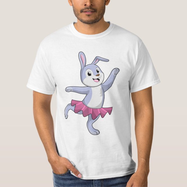 Rabbit as Ballerina at Ballet T-Shirt (Front)