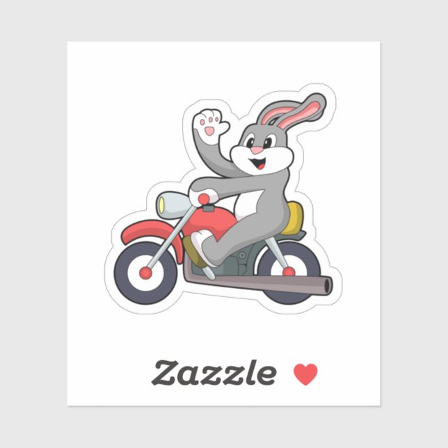 Rabbit as Biker with Motorcycle.PNG (Sheet)