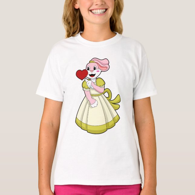 Rabbit as Bride with Wedding dress.PNG T-Shirt (Front)