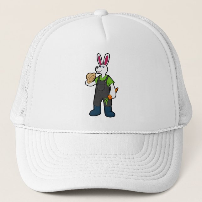 Rabbit as Farmer with Carrot & Hat (Front)