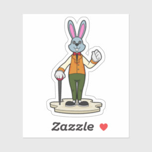 Rabbit as Gentleman with Cane