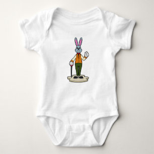 Rabbit as Gentleman with Cane Baby Bodysuit