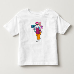 Rabbit as Hairdresser with Hair dryer & Comb Toddler T-Shirt