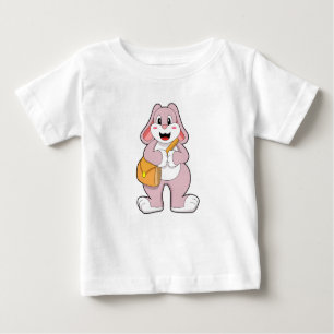 Rabbit as Hiker with Bag Baby T-Shirt