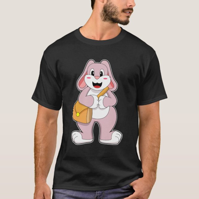 Rabbit as Hiker with Bag T-Shirt (Front)