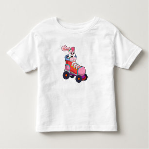 Rabbit as Inline Skater with Inline Skates Toddler T-Shirt