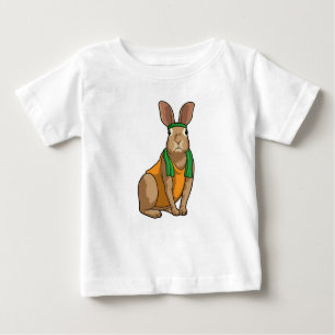 Rabbit as Runner with Towel Baby T-Shirt
