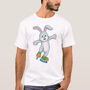Rabbit as Skater with Inline skates T-Shirt