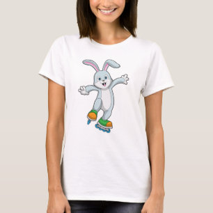 Rabbit as Skater with Inline skates T-Shirt