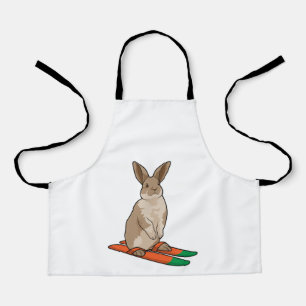 Rabbit as Skier with Ski Apron