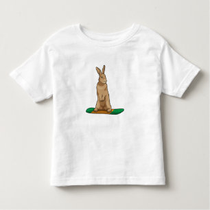 Rabbit as Snowboarder with Snowboard Toddler T-Shirt