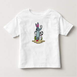 Rabbit as Soccer player with Soccer Toddler T-Shirt