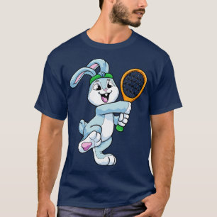 Rabbit as Tennis player with Head at Tennis T-Shirt
