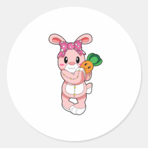 Rabbit as Toy Classic Round Sticker