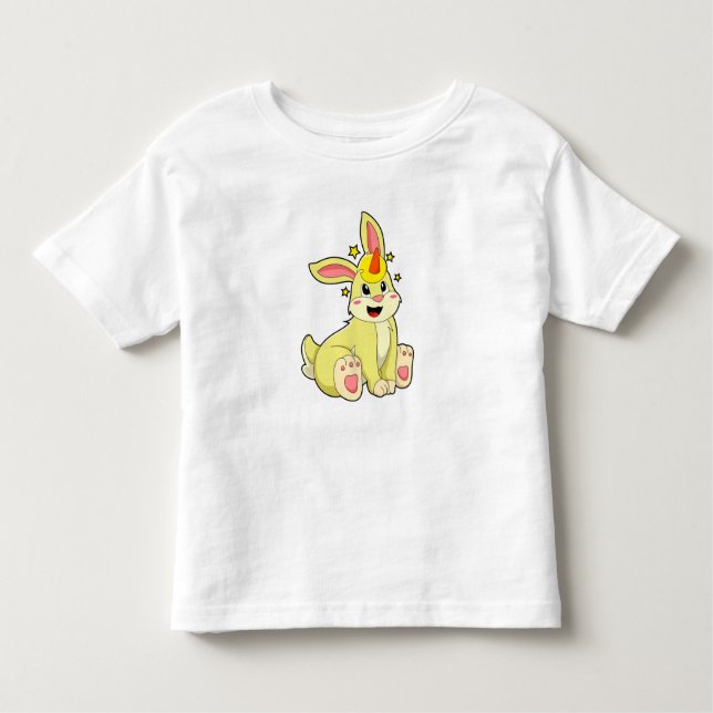 Rabbit as Unicorn Toddler T-Shirt (Front)