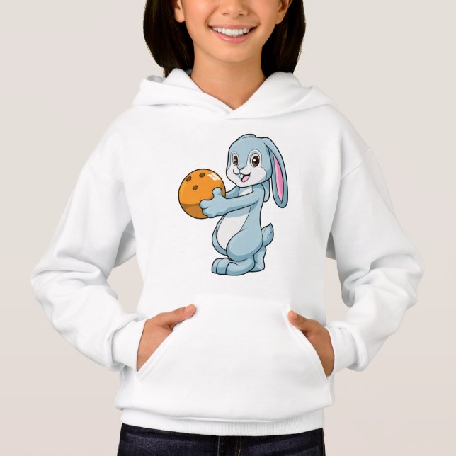 Rabbit at Bowling with Bowling ball (Front)