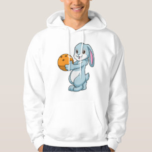 Rabbit at Bowling with Bowling ball Hoodie
