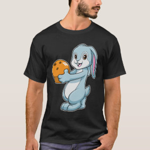 Rabbit at Bowling with Bowling ball T-Shirt