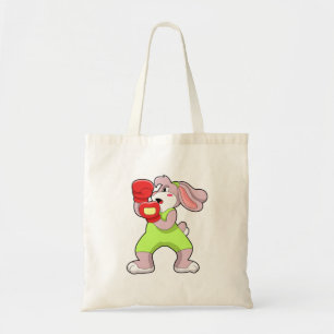 Rabbit at Boxing with Boxing gloves Tote Bag