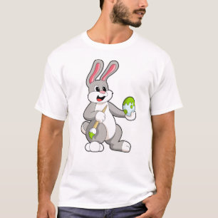 Rabbit at Painting with Egg T-Shirt