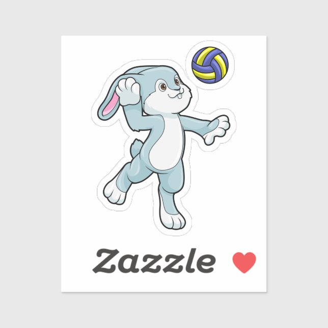 Rabbit at Sports with Volleyball (Sheet)