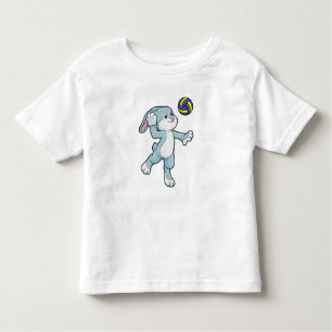 Rabbit at Sports with Volleyball Toddler T-Shirt