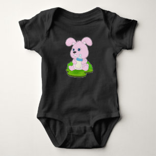 Rabbit Baby bottle Milk Bodysuit