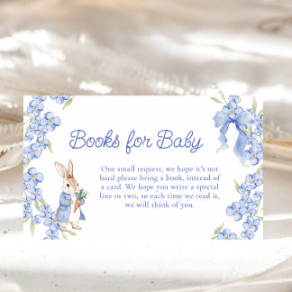 Rabbit Baby Shower Diaper Raffle Tickets Enclosure Card