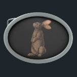Rabbit belt buckle<br><div class="desc">Hand-painted cute rabbit.</div>